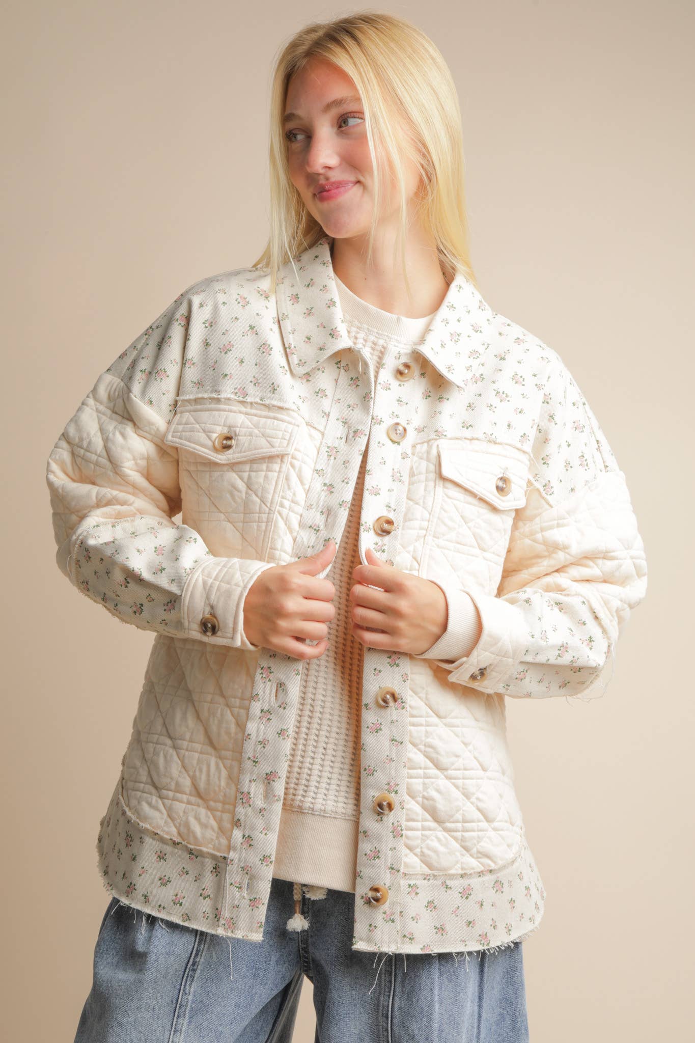 The Petal Patch Oversized Jacket