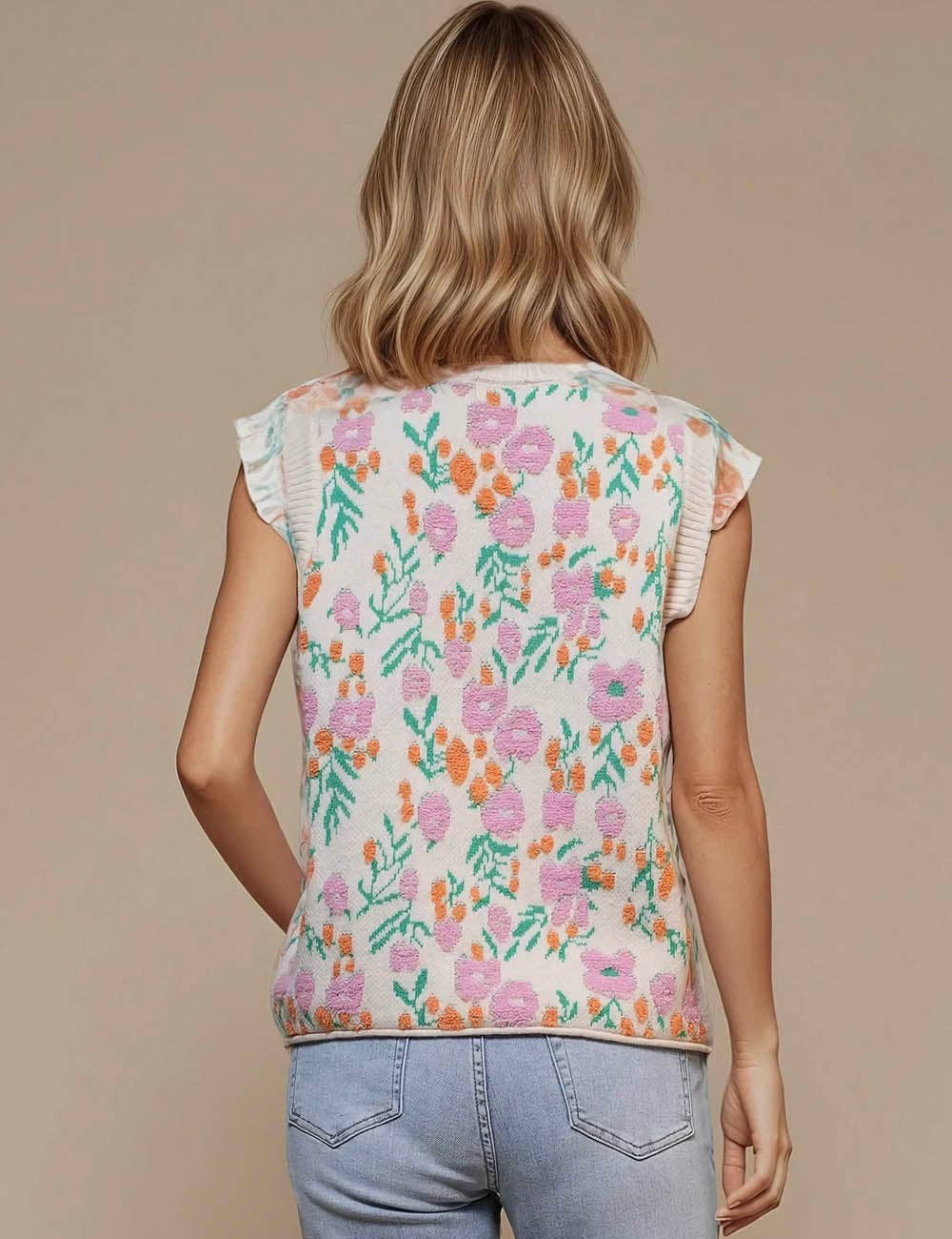 The Meadow Knit Sleeveless Sweater Vest