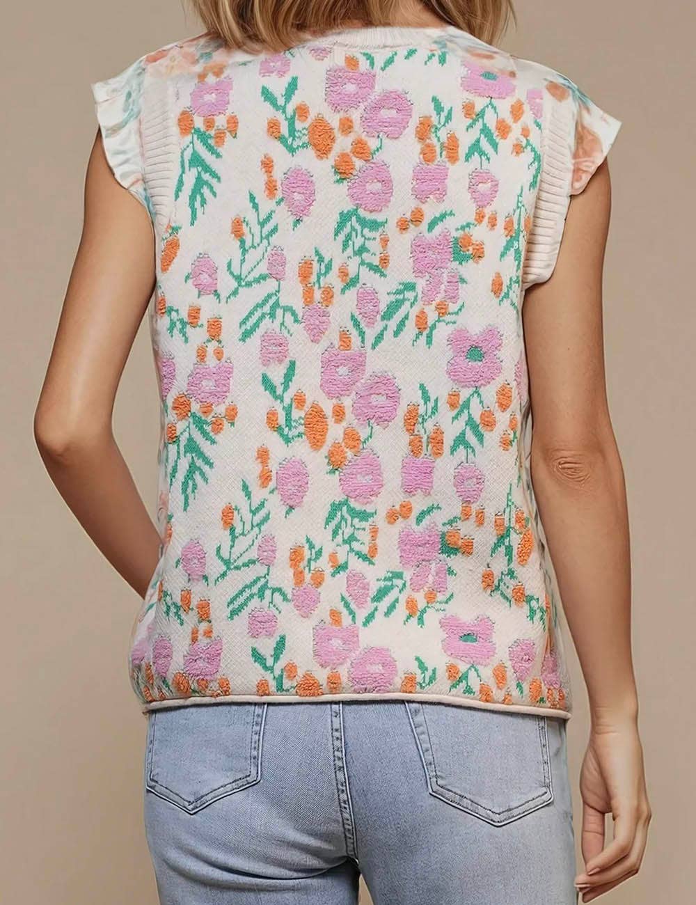 The Meadow Knit Sleeveless Sweater Vest