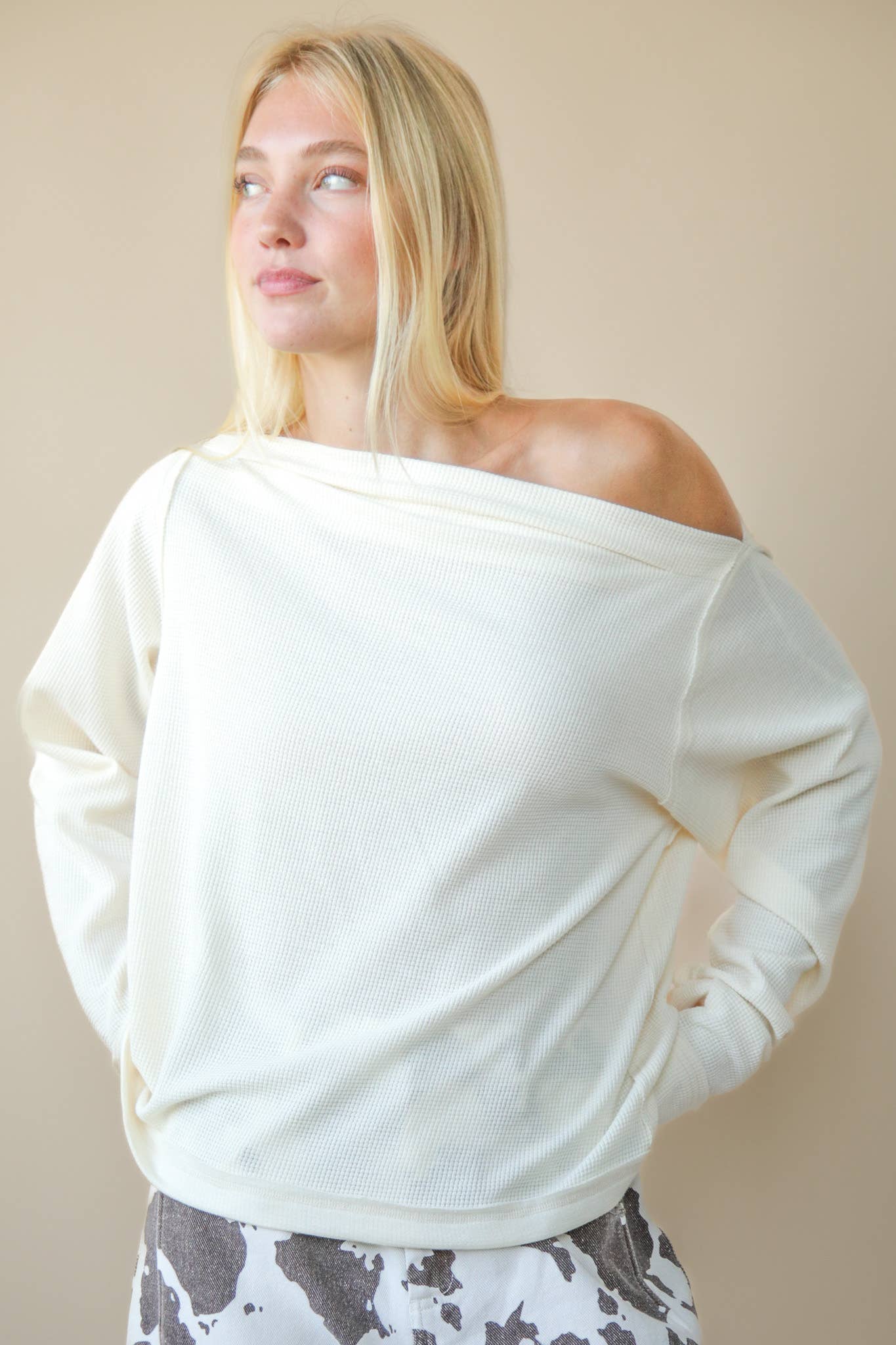 The Coastal Breeze Boat Neck Knit Top