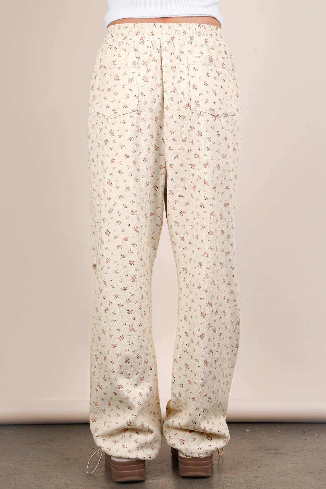 The Petal Patch Linen Parachute Pants